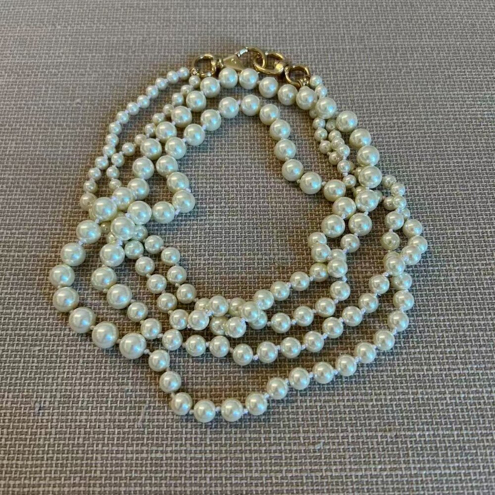NEW Roxanne Assoulin Le Perle Opera Necklace Classic Pearl - Picture 3 of 4